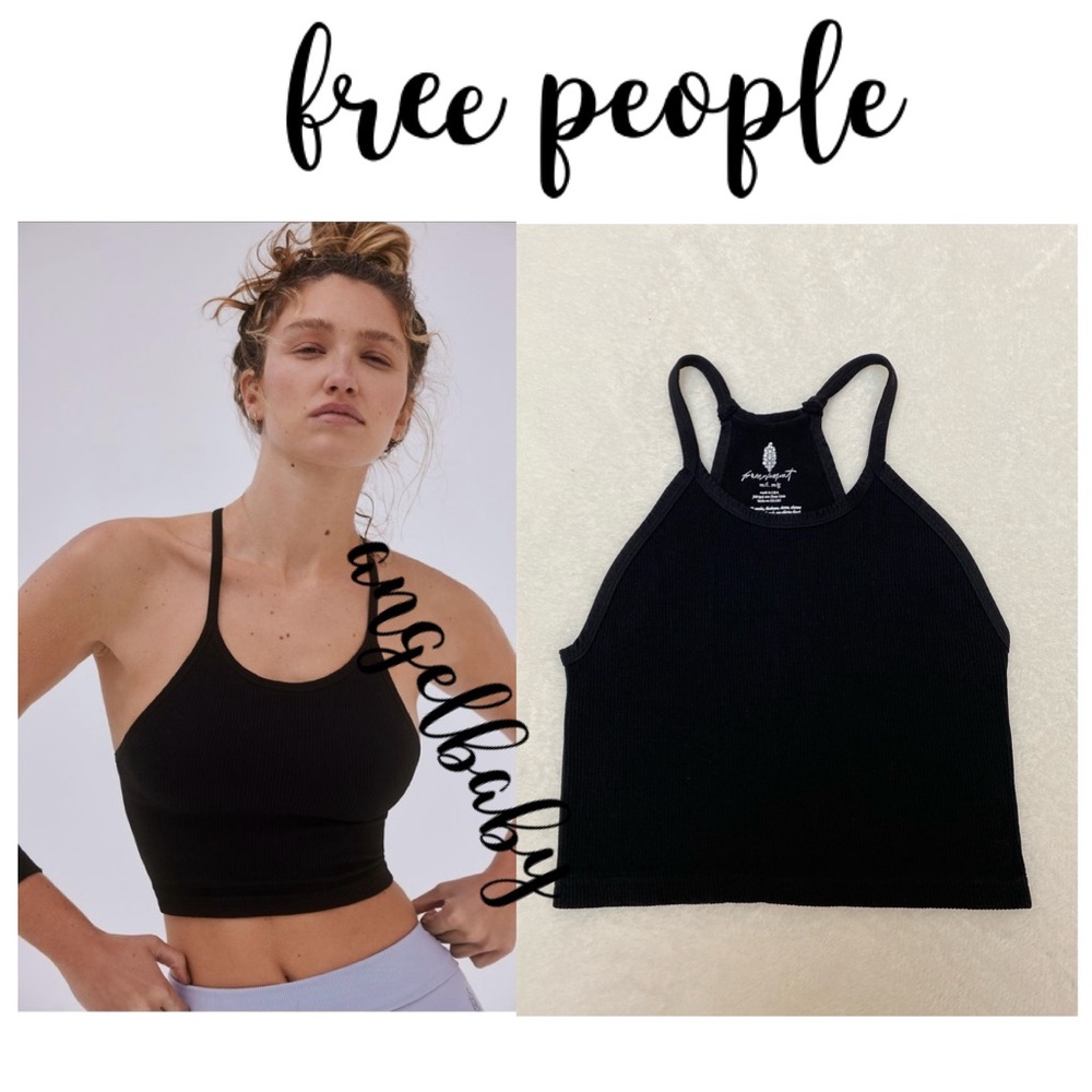 Free People Happiness Runs Crop in Solid Black!